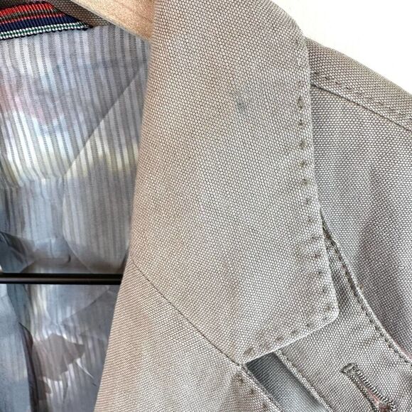 Kroon Tan Cotton Linen Bono‎ 2 Sport Jacket Blazer 48 XL Read - Picture 11 of 12